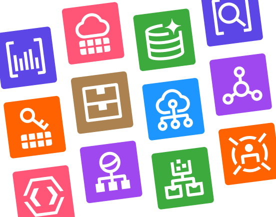 サービスアイコンセットの収録内容から抜粋したサムネイル画像