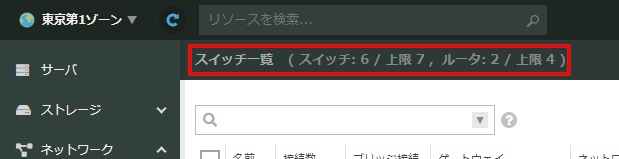 10/15～ 東京第1ゾーン スイッチ新規作成制限についてのお知らせ